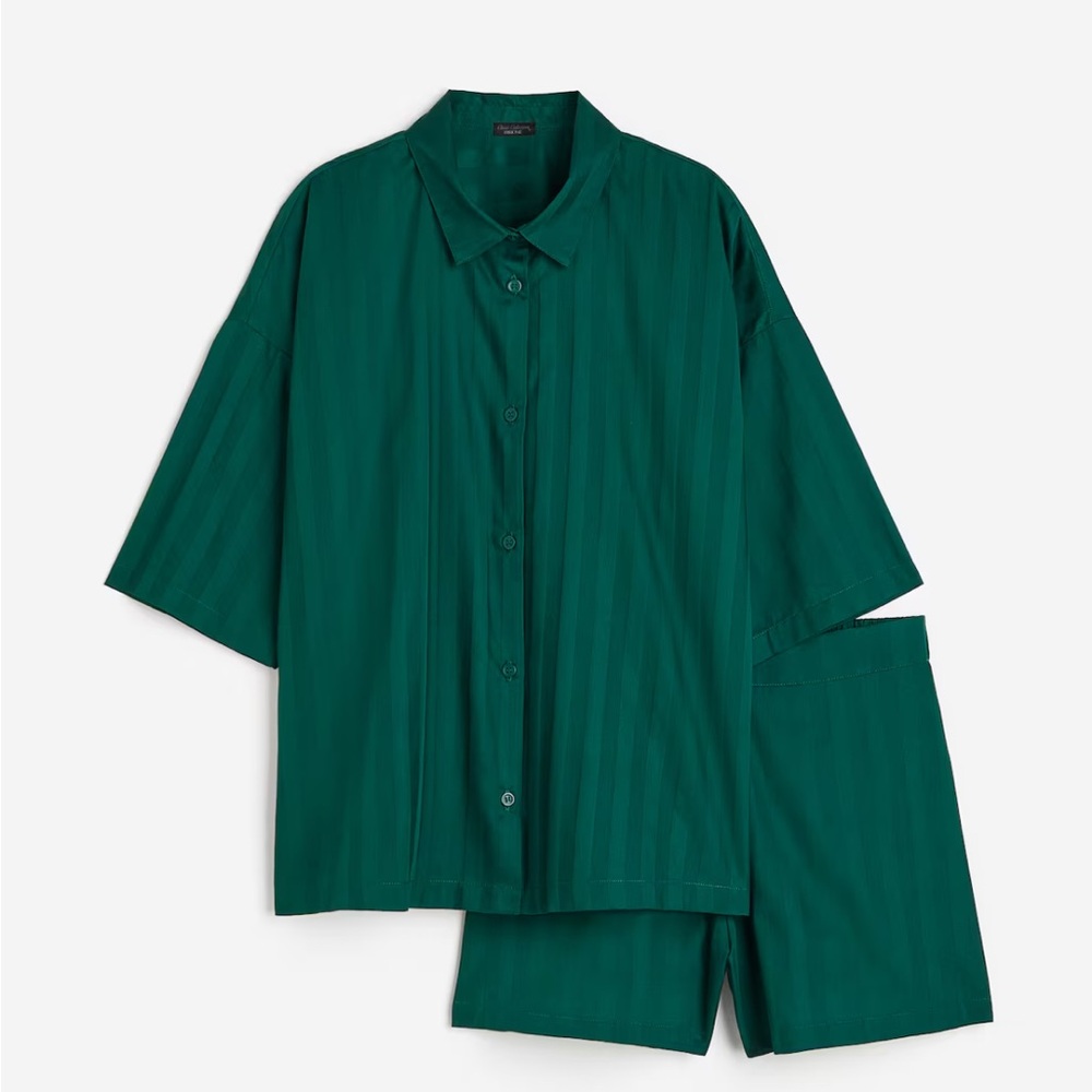 H&M Cotton Pajama Shirt and Shorts